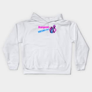 Dungeon meowster dnd cat Kids Hoodie